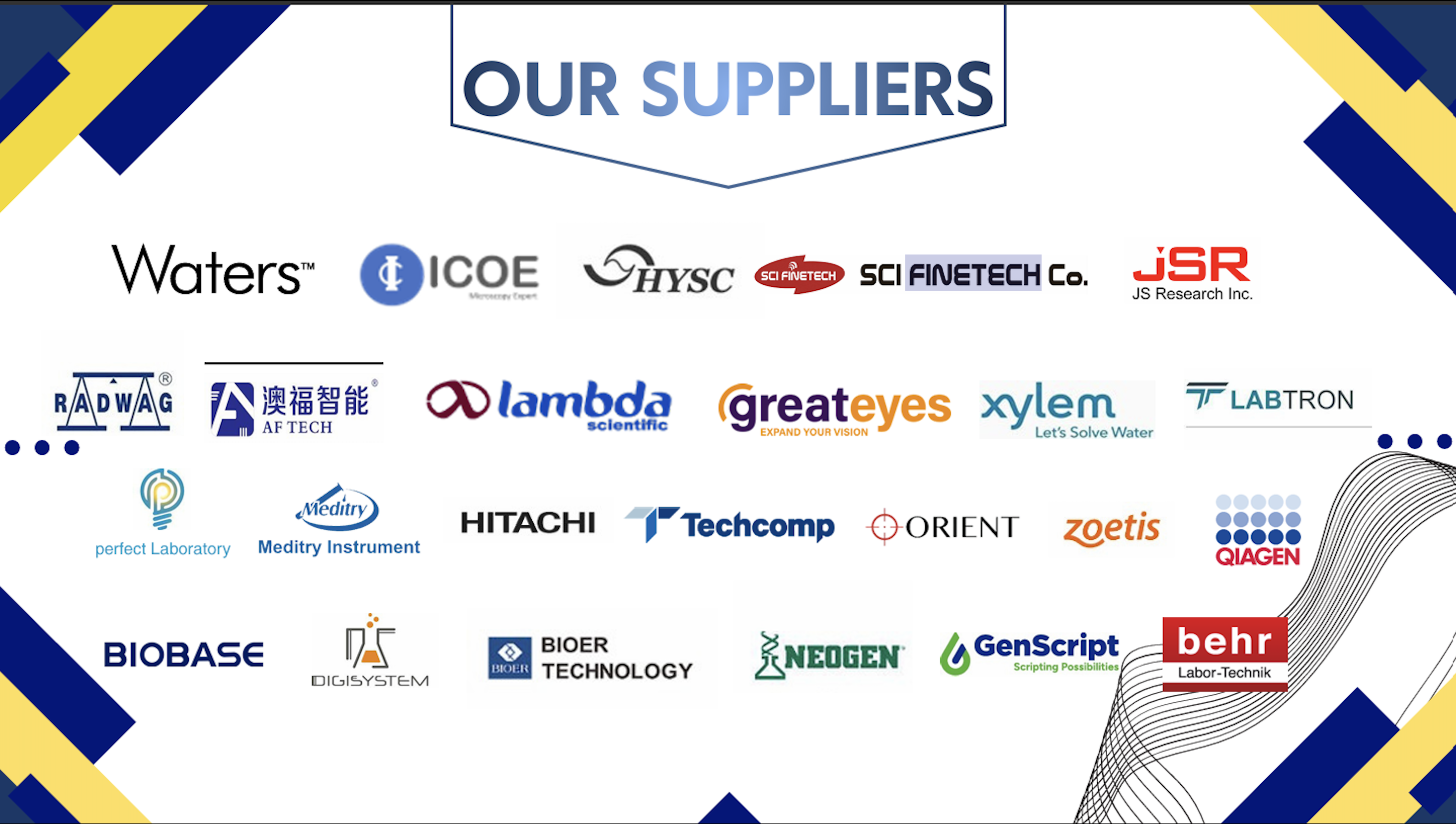 Our Global Suppliers